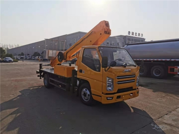 國六江鈴順達藍牌17.5米直臂伸縮高空作業車